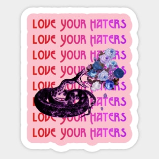 Love Your Haters Sticker